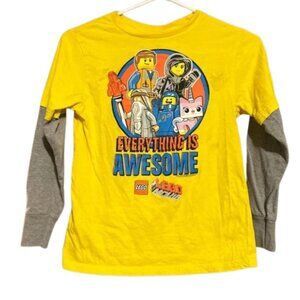 LEGO LEGO Movie Long Sleeve‎ Youth Boys Graphic Shirt MEDIUM